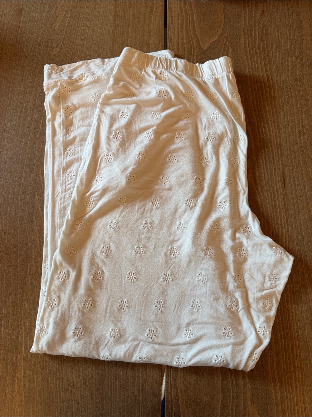 Victoria's Secret White Eyelet Lounge Pants